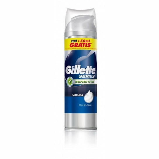 Gillette, Series Sensitive, pianka do golenia dla skóry wrażliwej, 250 ml Gillette