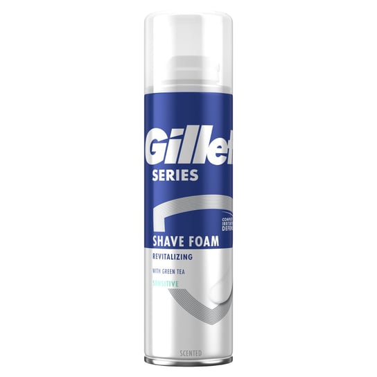 Gillette Series Skin Renewal, Rewitalizująca pianka do golenia z zieloną herbatą, 250 ml Gillette