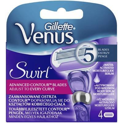 Gillette, Venus Swirl, wkłady do maszynki, 4 szt. Gillette