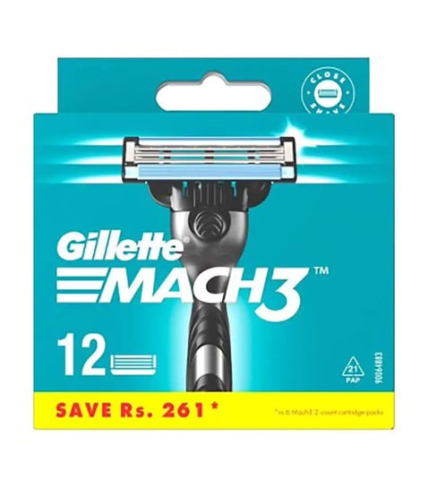 Gillette Wkłady do maszynek Gillette Mach3 12 sztuk Gillette