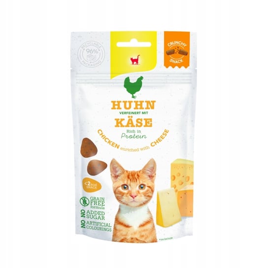 GimCat Crunchy Snacks Kurczak & Ser 50g chrupiący przysmak dla kota GimCat