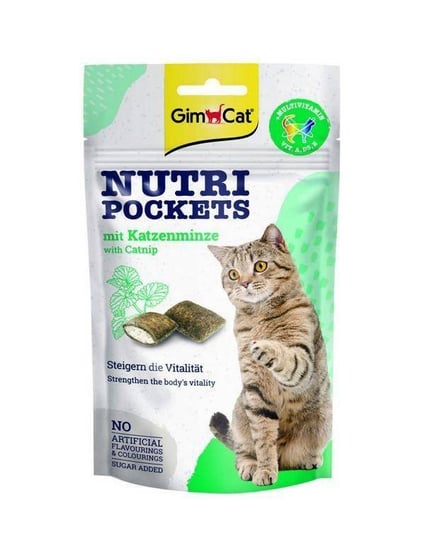 Gimcat Nutri Pockets 60g Catnip Multivit GIMBORN