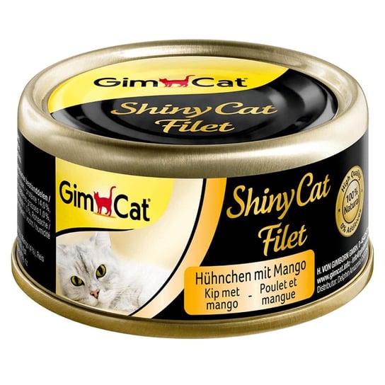 GimCat Shinycat filet z kurczaka z mango monobiałkowa Karma mokra dla kota 70g GimCat