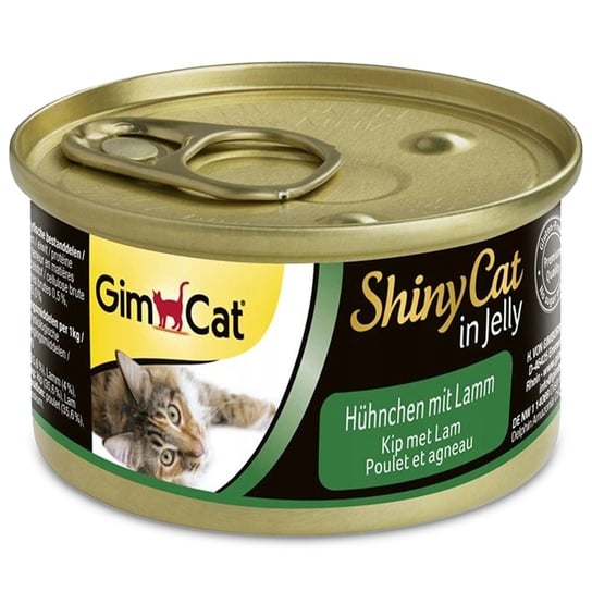 GimCat Shinycat In Jelly - Karma Mięsna kurczak I Jagnięcina 70g GimCat