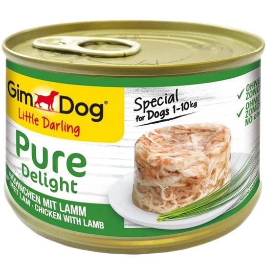Gimdog Pure Delight 150G  - Karma Dla Małych Psów Kurczak I Jagnięcina W Galarecie GimDog