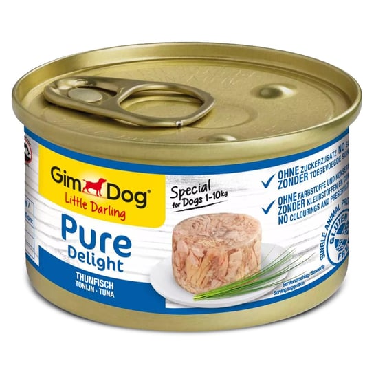 Gimdog Pure Delight 85G  - Karma Dla Małych Psów Tuńczyk W Galarecie GimDog