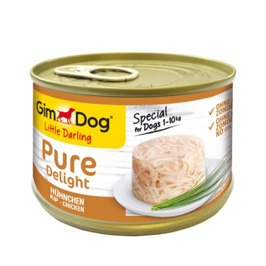 GimDog Pure Delight Kurczak 150g Mokra Karma Dla Psów Wrażliwych Małych Ras GimDog