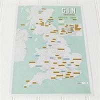 Gin Collect and Scratch Print Maps International