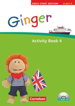 Ginger -  Early Start Edition 4 - Activity Book mit Lieder-/Text-CD Cornelsen Verlag Gmbh, Cornelsen Verlag