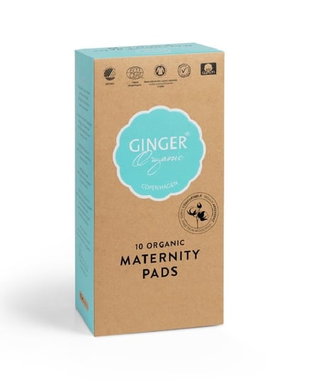 Ginger Organic Maternity Pads Podkłady poporodwe 10szt Ginger Organic