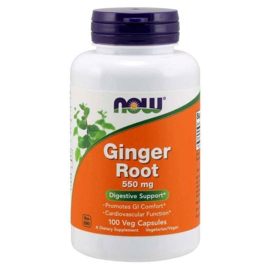 Ginger Root - Imbir 550 mg ( Suplement diety, 100 kaps.) Now Foods