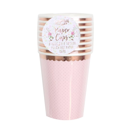 Gingerray Kubki papierowe Rose Gold Spotty Paper Cups Ginger Ray
