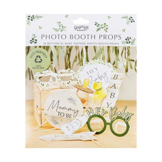 Gingerray Rekwizyty do zdjęć Botanical Baby Shower Photo Booth Props Ginger Ray