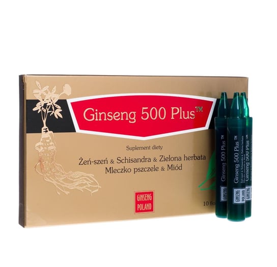 Ginseng 500 Plus,, Suplement diety, 10 fiolek x 10ml GINSENG