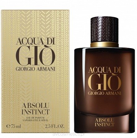 Giorgio Armani, Acqua Di Gio Absolu Instinct, woda perfumowana, 75 ml Giorgio Armani