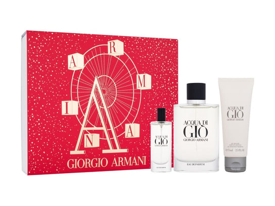 Giorgio Armani, Acqua di Gio Pour Homme, Zestaw perfum, 3 szt. Giorgio Armani