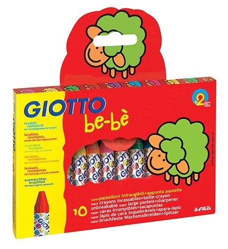 Giotto BE-BE, kredki woskowe, 10 kolorów GIOTTO
