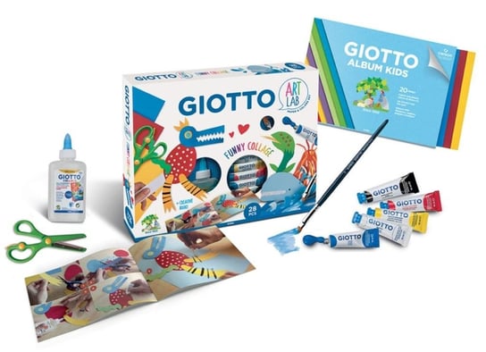 Giotto, Funny Collage, Zestaw kreatywny do zabawy z papierem i kolorami Fila