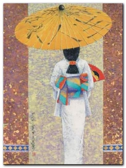 Girl In Kimono I plakat obraz 60x80cm Wizard+Genius