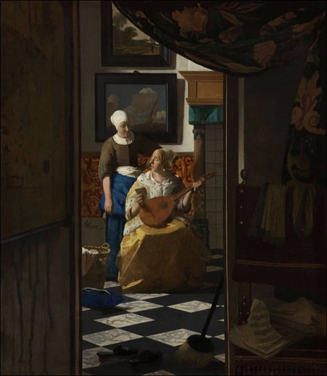 Girl with a Flute, Jan Vermeer - plakat 70x100 cm Galeria Plakatu