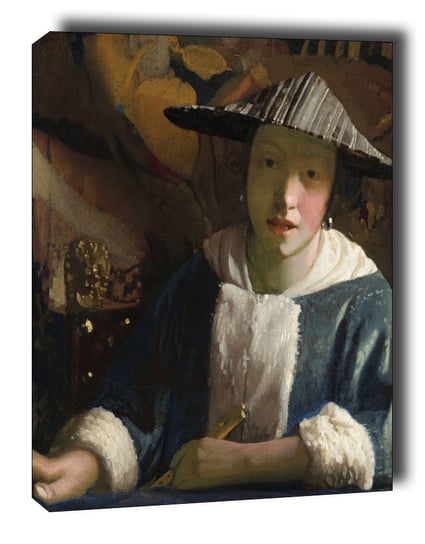 Girl with a Flute - obraz na płótnie 20x30 cm Galeria Plakatu