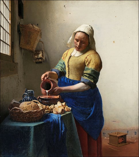 Girl with the Red Hat, Jan Vermeer - plakat 40x50 cm Galeria Plakatu