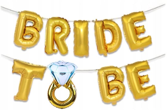 Girlanda balony złota bride to be panieński gold [64c] Other