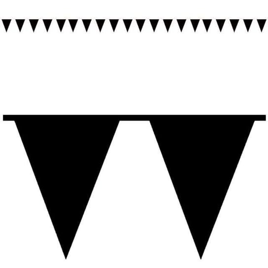 Girlanda, flagi Premium, 1000 cm, czarna Amscan
