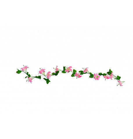 Girlanda Kwiatowa Lilie Różowe 220Cm Chaks