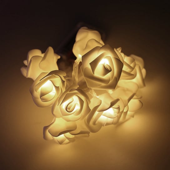 Girlanda / lampki dekoracyjne LED w kształcie róż – barwa ciepła Magboss Sp z o.o. S.K.