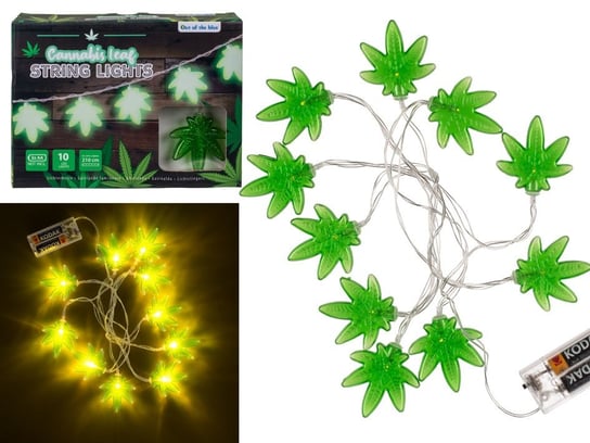 Girlanda, łańcuch świetlny - liście marychy LED Kemis - House of Gadgets