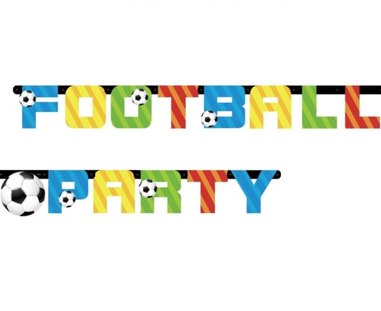 Girlanda papierowa, Piłka Nożna - Football Party, 160  cm GoDan