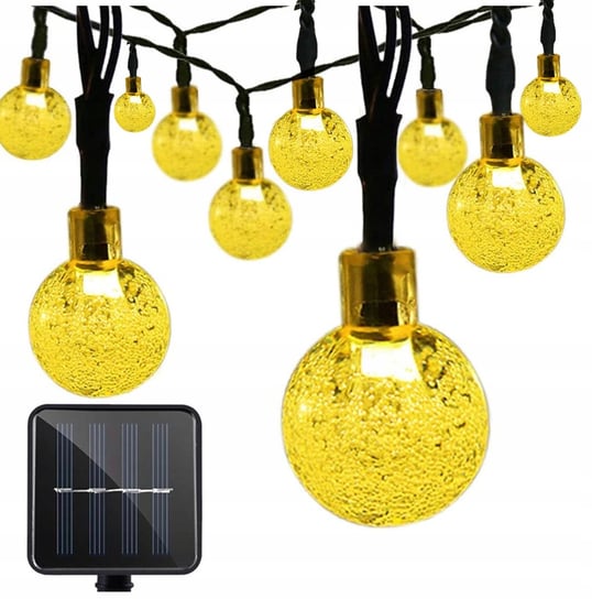 Girlanda solarna 20x LED 5m - światło żółte ciepłe Inna marka