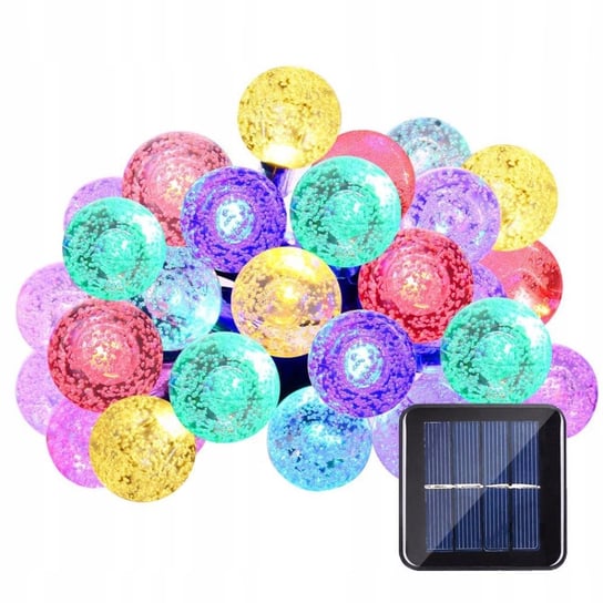 Girlanda solarna 30x LED 6,5m - światło kolorowe Inna marka