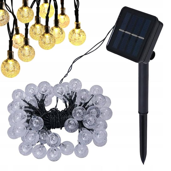 Girlanda Solarna Ogrodowa Lampki Solarne 100 Żarówek Led Na Balkon 14Metrów Lewer