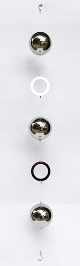 Girlanda srebrne kule ze stali nierdzewnej 100cm Inna marka