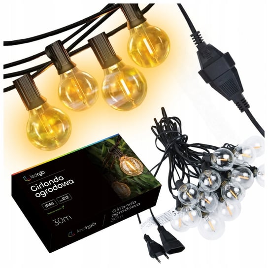 Girlanda świetlna 30m 100+1 żarówki ogrodowa Lampki LED łańcuch wodoszczeln ledrgb