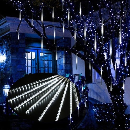 Girlanda świetlna LED Meteor Shower 30 cm - SDLOGAL - Dekoracja świąteczna - Neutralna biel Inna producent