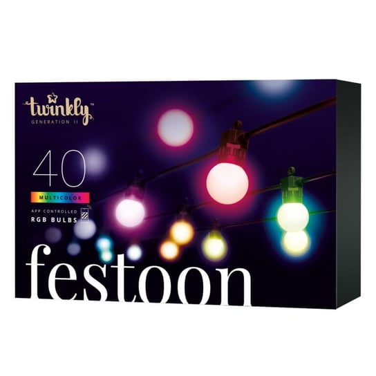 Girlanda Twinkly Festoon Lights 40 Rgb Led 20 M, Sterowana Aplikacją Twinkly