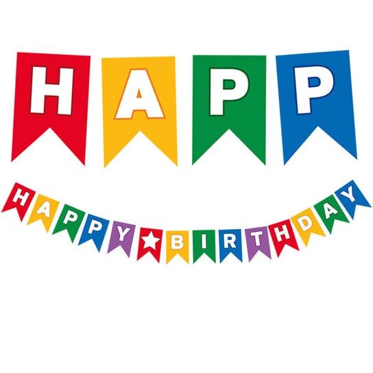 Girlanda Urodzinowa Happy Birthday Multikolor Procos