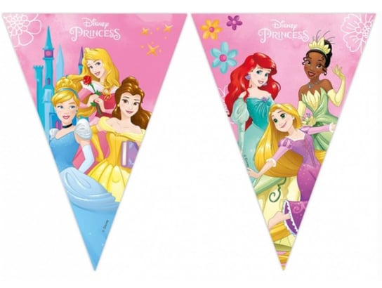 Girlanda Urodzinowa Z Flag Księżniczki, Disney Princess Procos