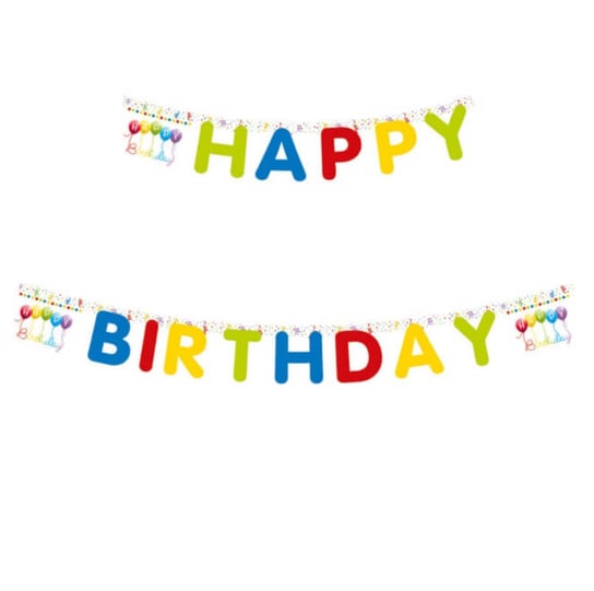 Girlanda Urodzinowy Balonowe Happy Birthday Procos
