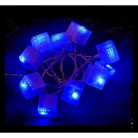 Girlanda z 10 niebieskimi kostkami świetlnymi LED Inna marka