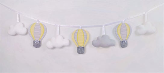 Girlanda z balonami :)  Żółto-Szara Inna marka