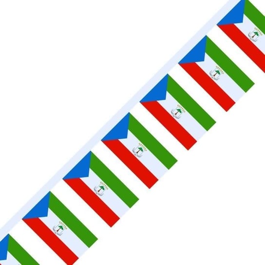 Girlanda z flagą Gwinei Równikowej 50 sztuk 14x21cm Inny producent (majster PL)