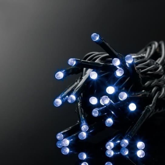 Girlanda zewnętrzna 180 niebieska LED 20m czarny przewód Inna marka