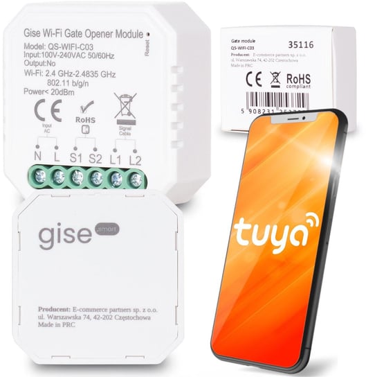GISE SMART Gate module Moduł do sterowania bramą Tuya WiFi Inny producent