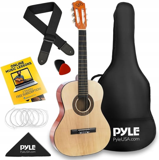 GITARA AKUSTYCZNA 1/8 DLA POCZĄTKUJĄCYCH DLA DZIECI MŁODZIEŻY ZESTAW Inna marka