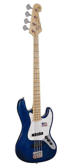 Gitara Basowa SX SJB-75 TBU Jazz Bass niebieska SX