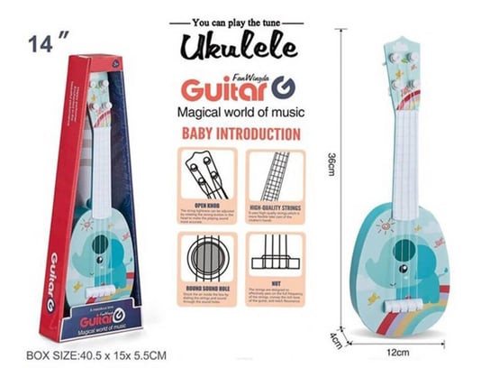 Gitara dla dzieci, ukulele, 29620, Madej Madej